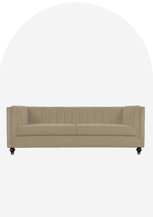 beige Double Seater Sofas
