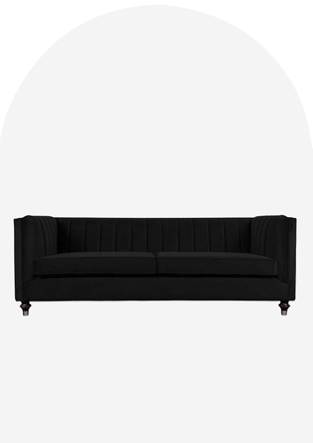 black Double Seater Sofas